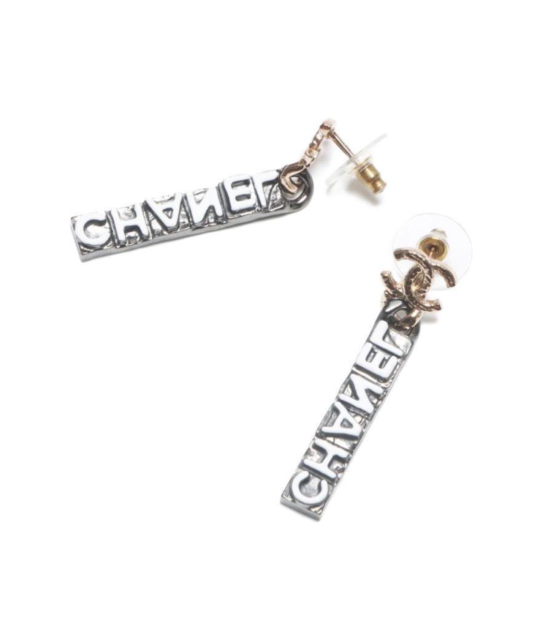 CHANEL Золотые позолоченные серьги, фото 3