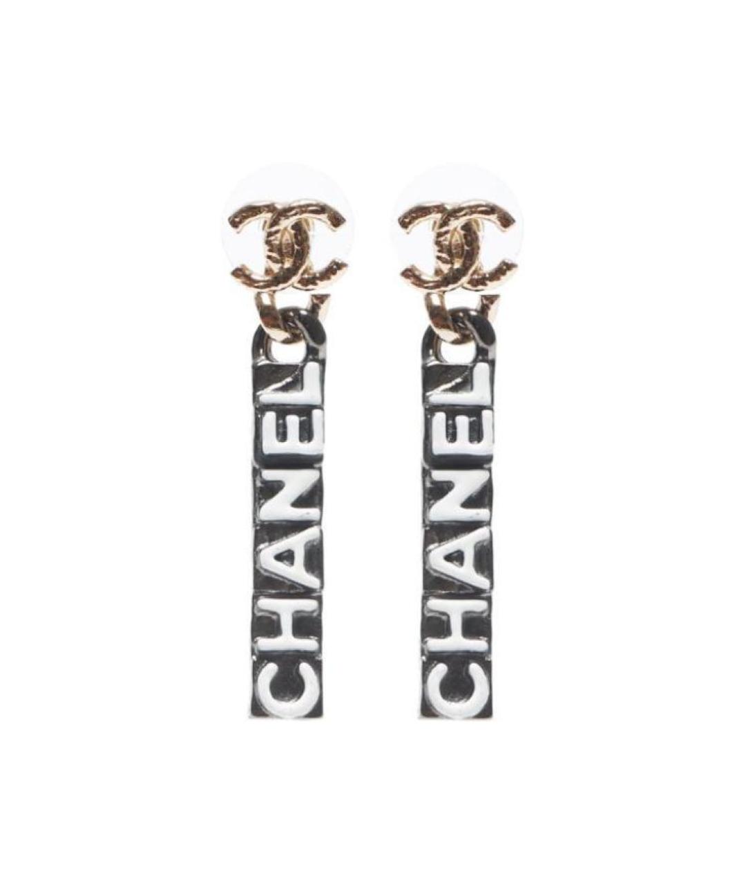 CHANEL Золотые позолоченные серьги, фото 1