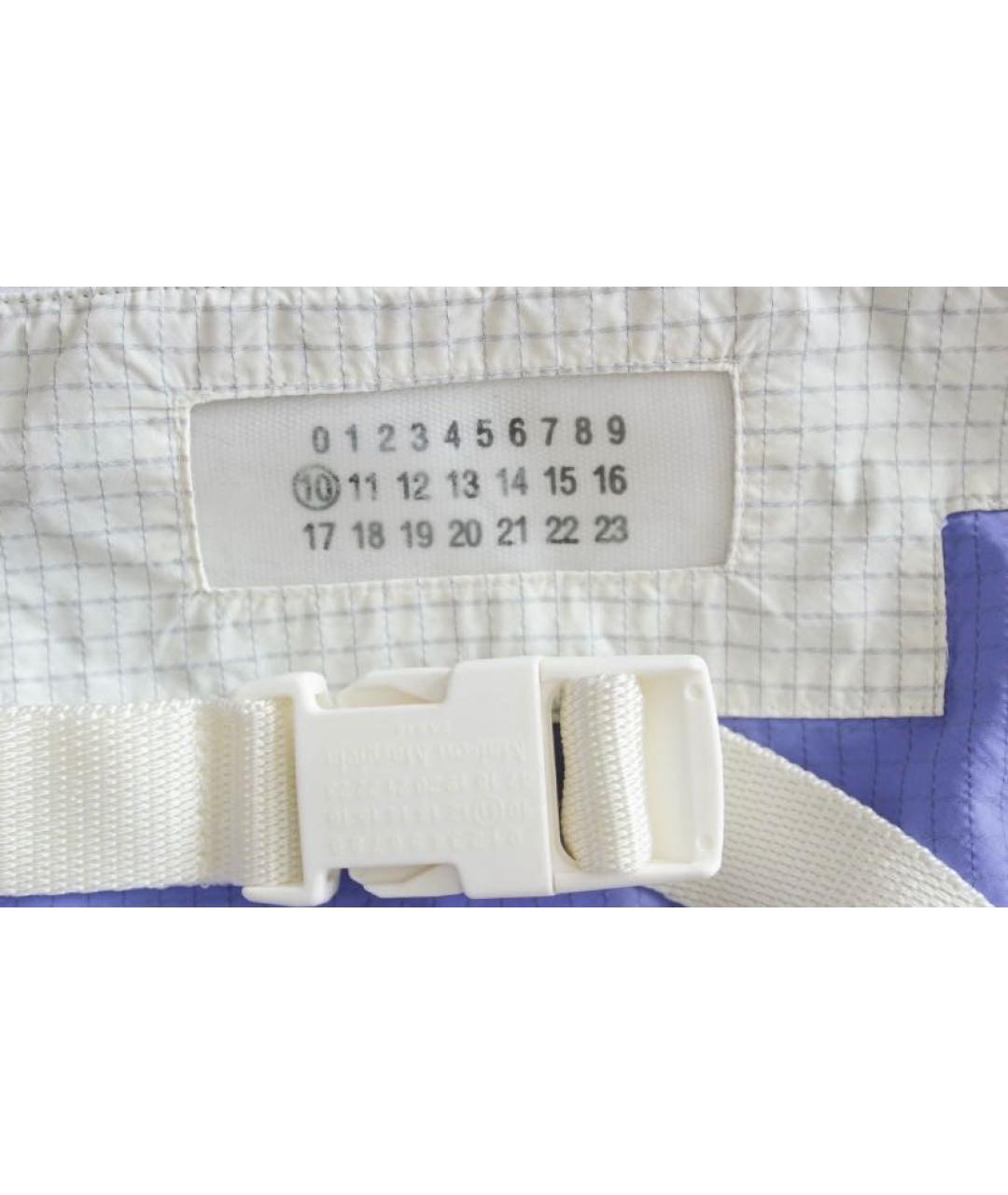 MAISON MARGIELA Голубая полиамидовая куртка, фото 7