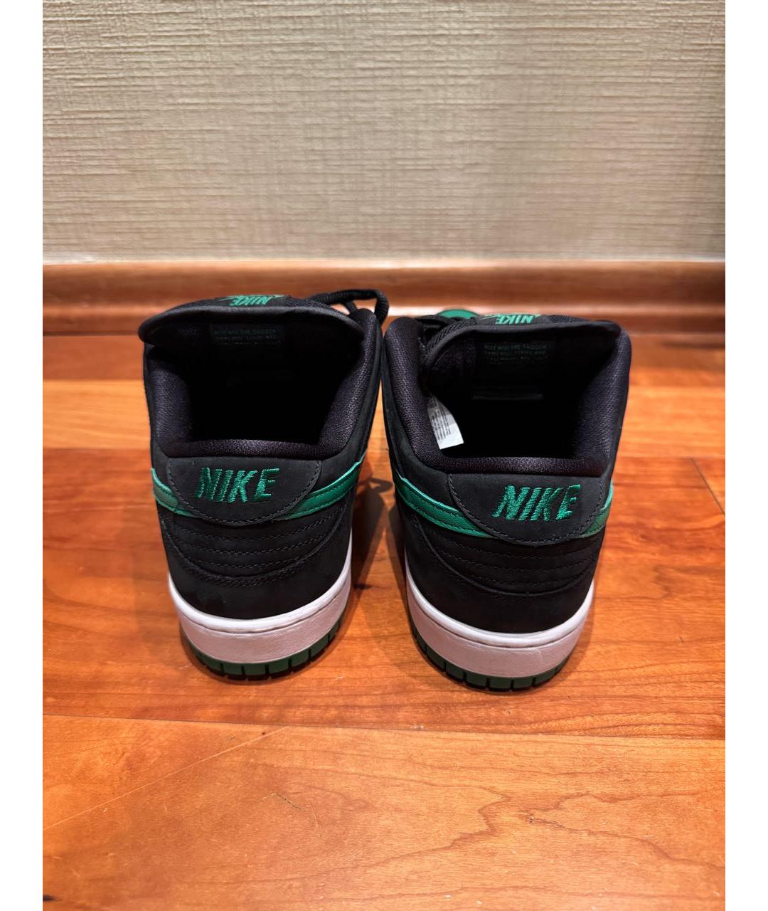 NIKE Зеленые замшевые низкие кроссовки / кеды, фото 4
