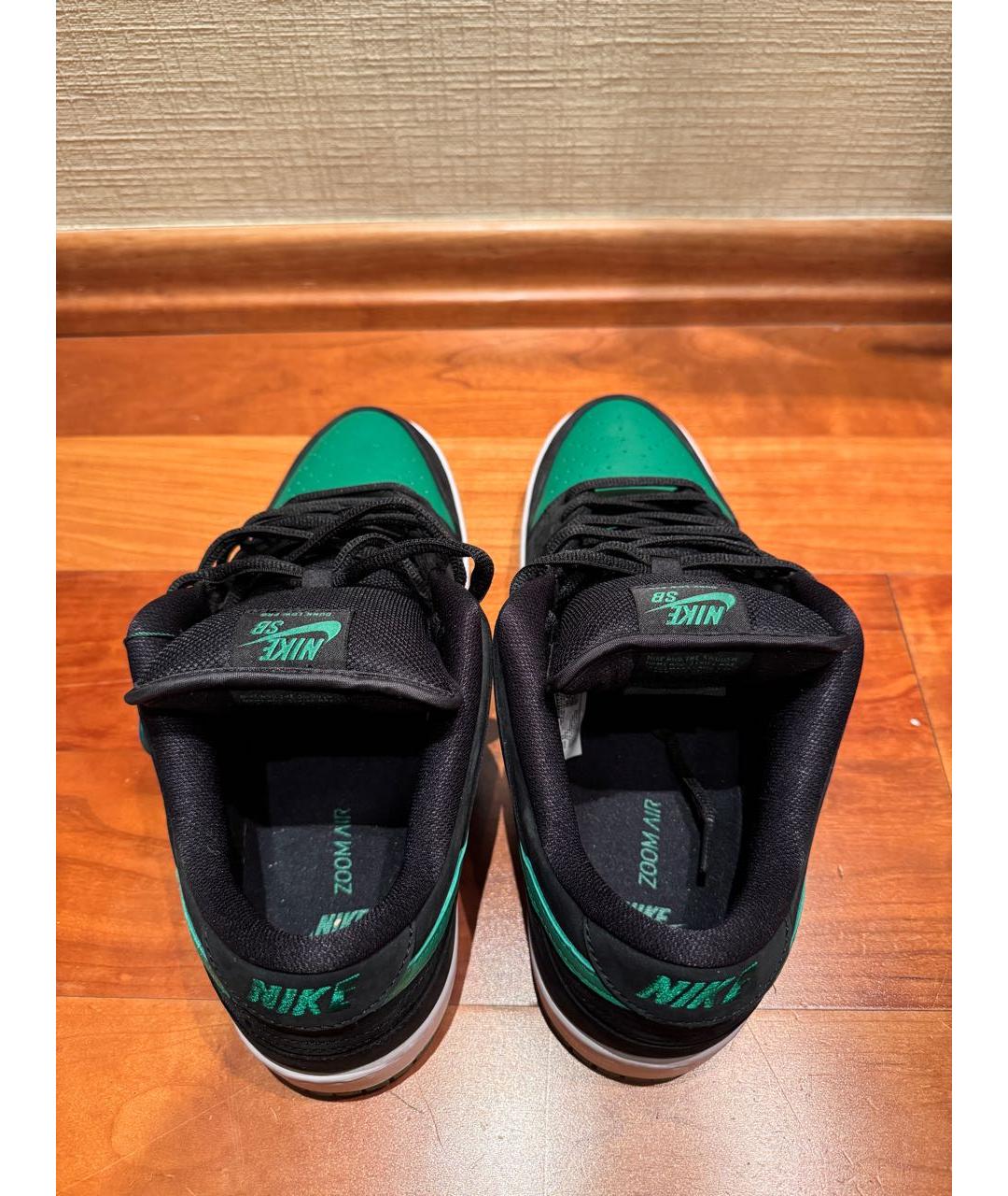 NIKE Зеленые замшевые низкие кроссовки / кеды, фото 3