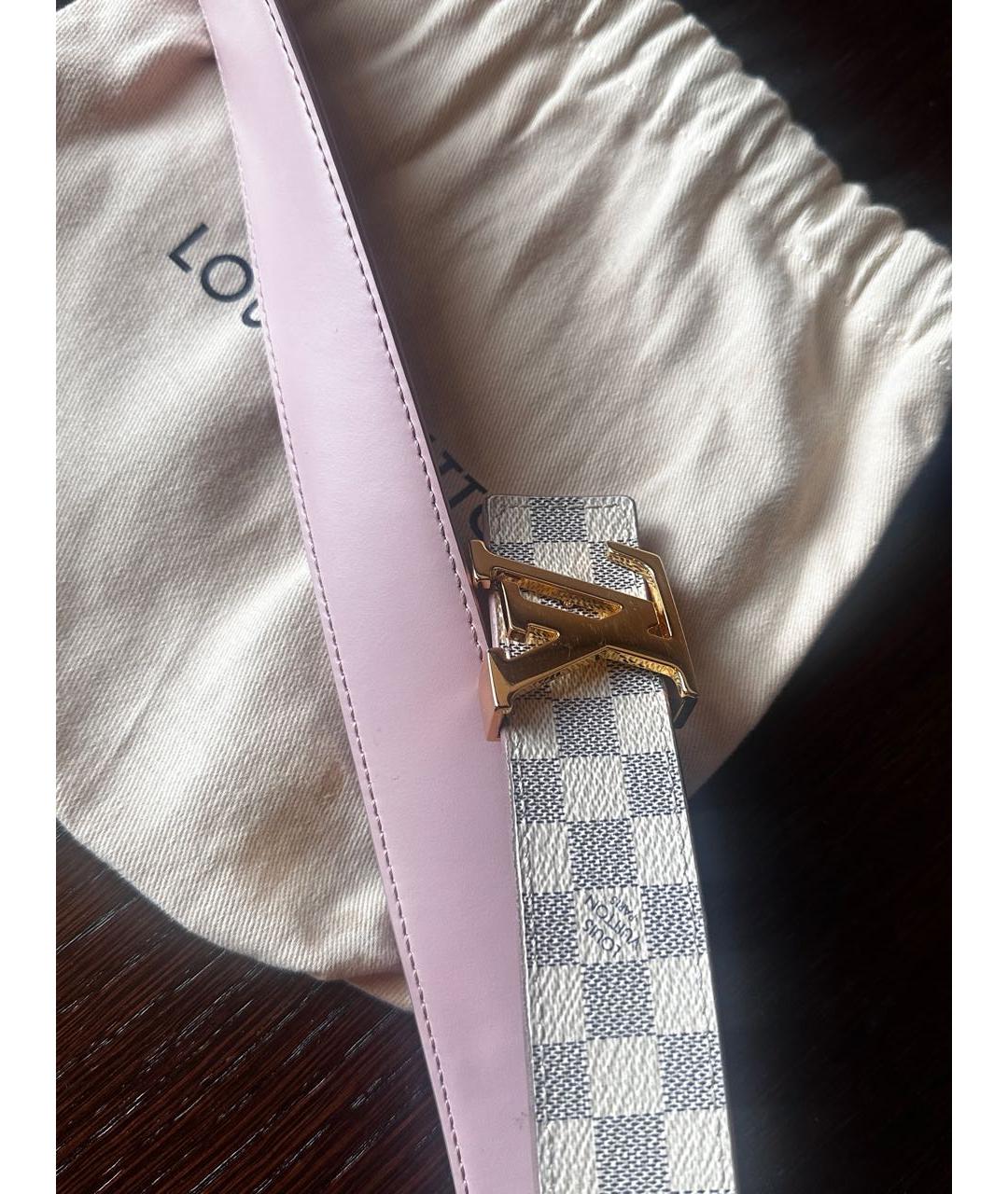 LOUIS VUITTON Белый ремень, фото 4