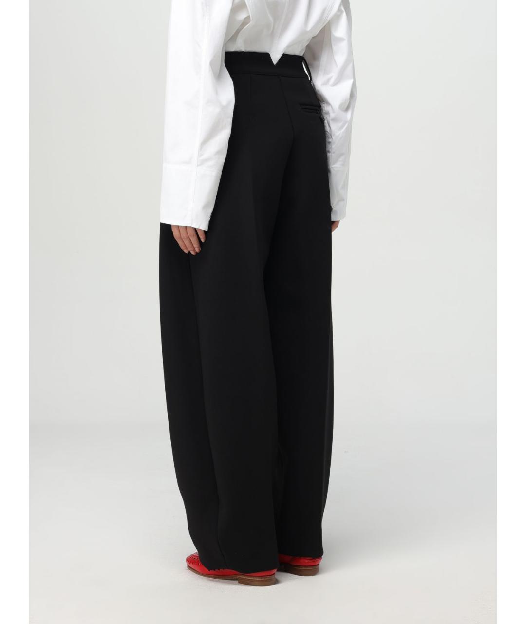 JACQUEMUS Черные прямые брюки, фото 4