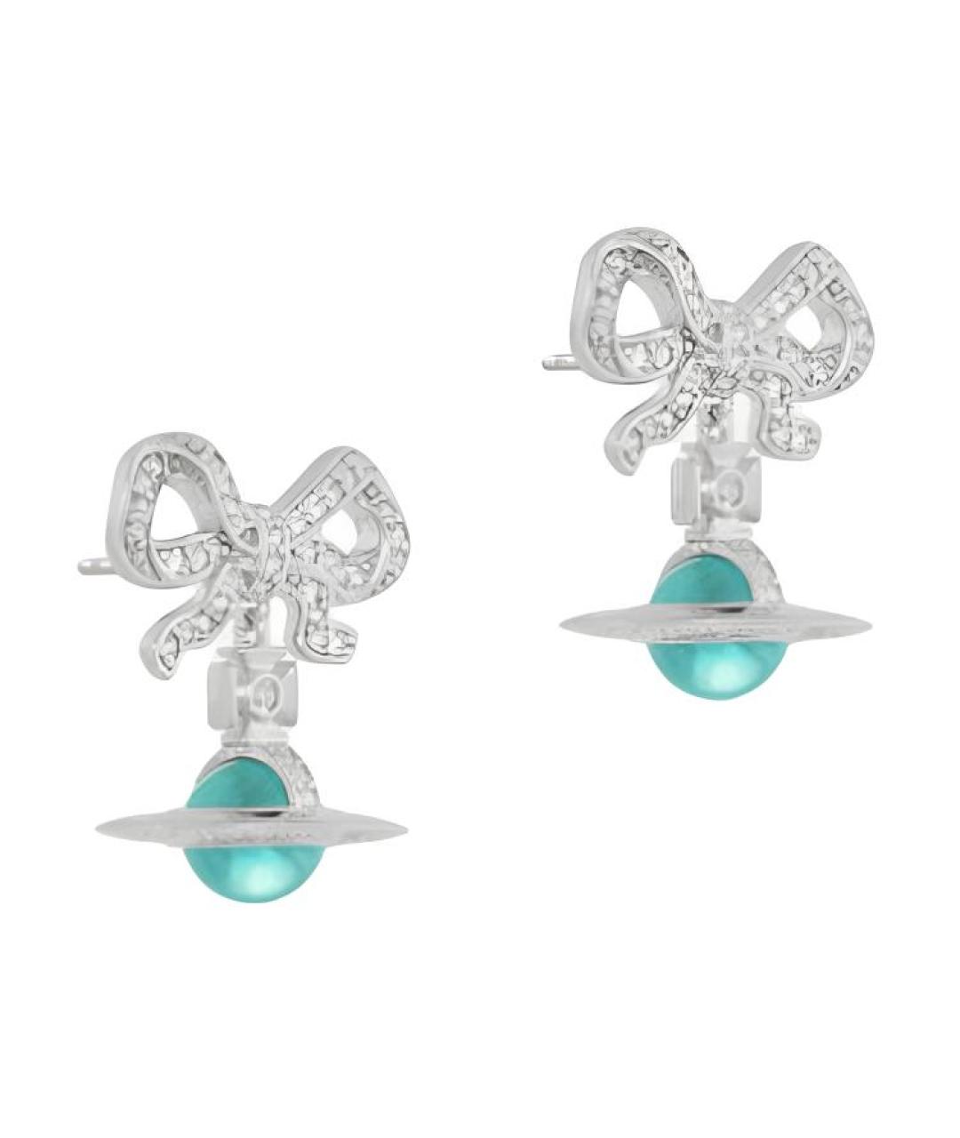 VIVIENNE WESTWOOD Серебряные металлические серьги, фото 2