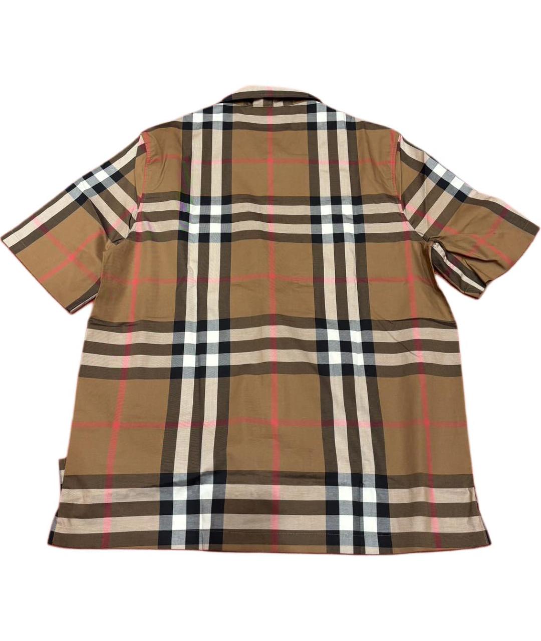 BURBERRY Хаки хлопковая кэжуал рубашка, фото 2