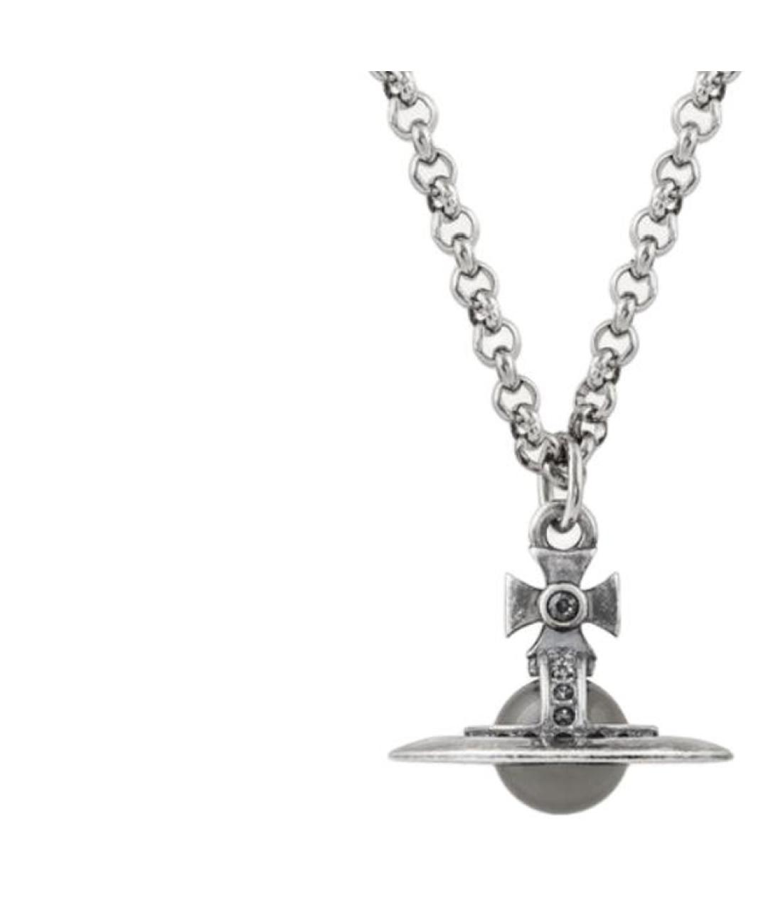 VIVIENNE WESTWOOD Серебряная металлическая подвеска, фото 2