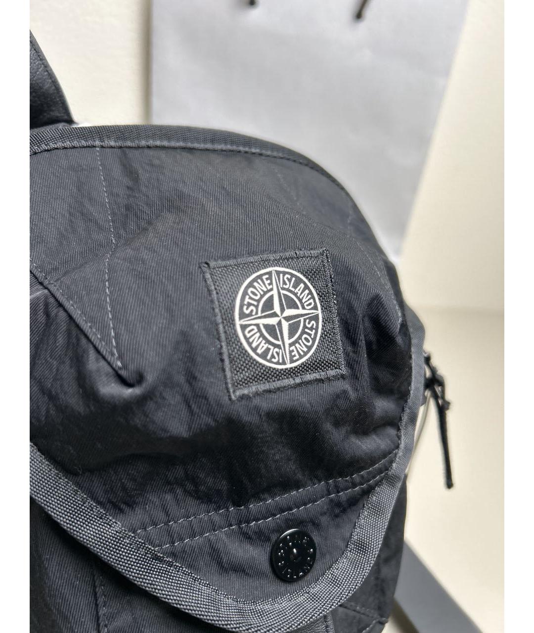 STONE ISLAND Черная сумка на плечо, фото 4
