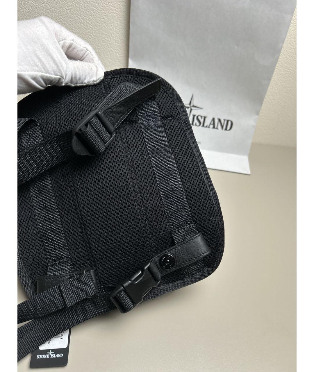 STONE ISLAND Черная сумка на плечо, фото 7