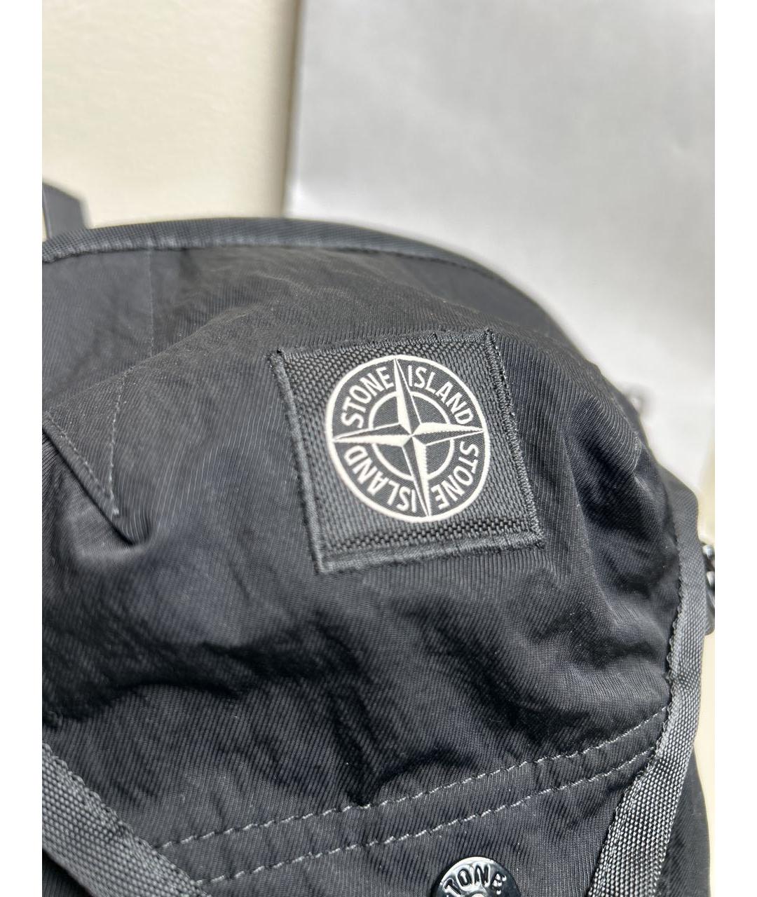 STONE ISLAND Черная сумка на плечо, фото 3