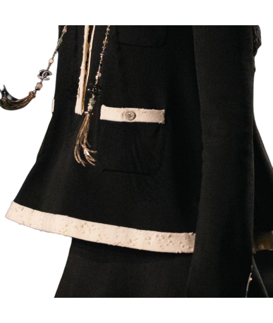 CHANEL Черный кашемировый джемпер / свитер, фото 4