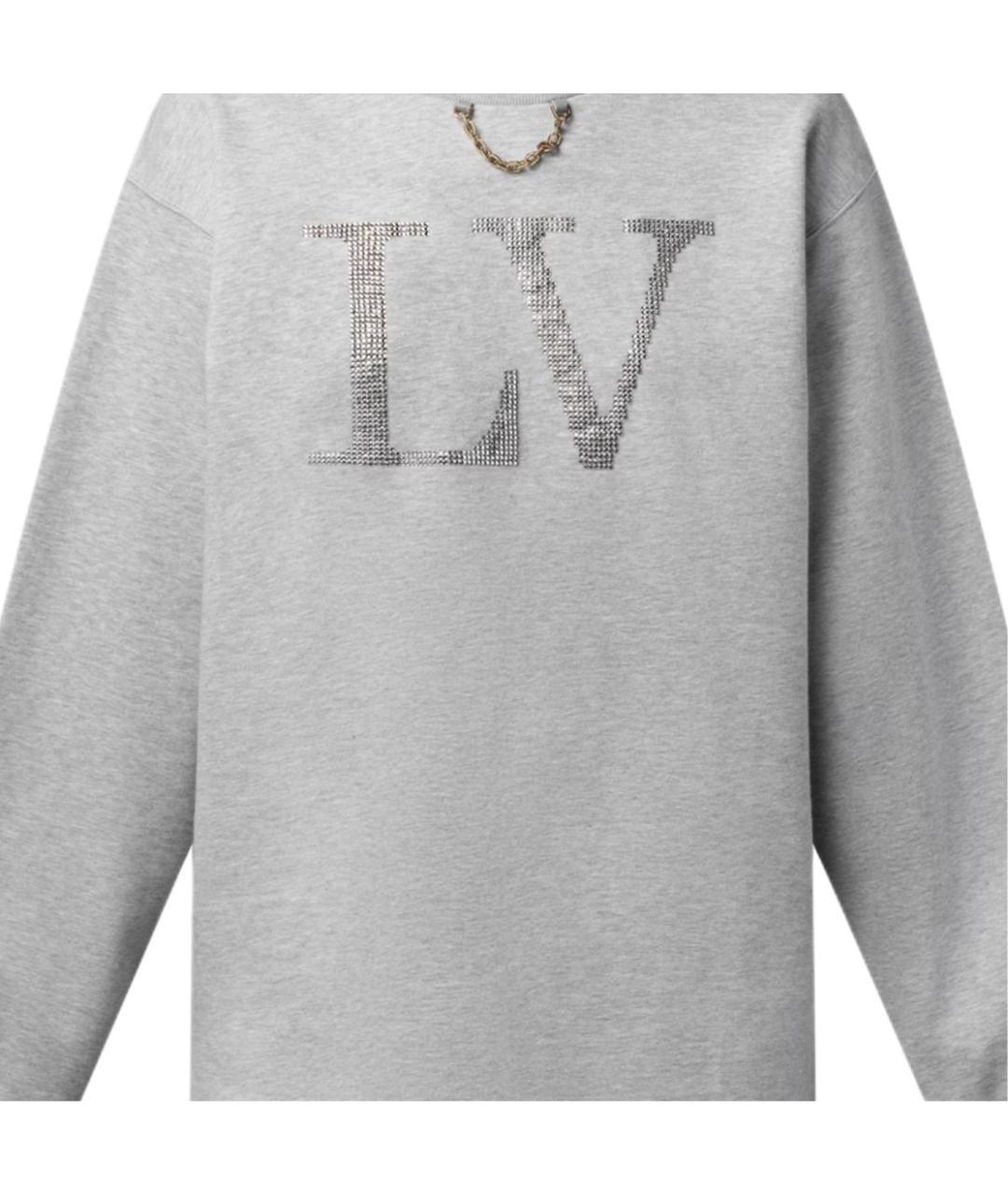 LOUIS VUITTON Серый хлопковый джемпер / свитер, фото 4