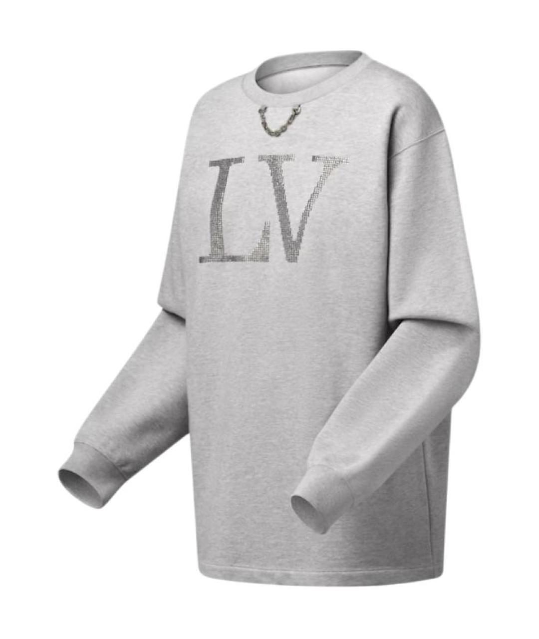 LOUIS VUITTON Серый хлопковый джемпер / свитер, фото 3