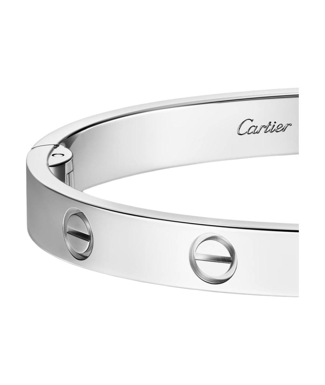 CARTIER Серебрянный браслет из белого золота, фото 3
