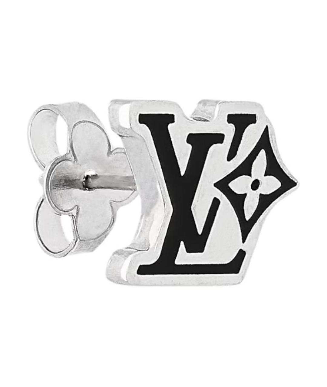 LOUIS VUITTON Серебряные металлические серьги, фото 2