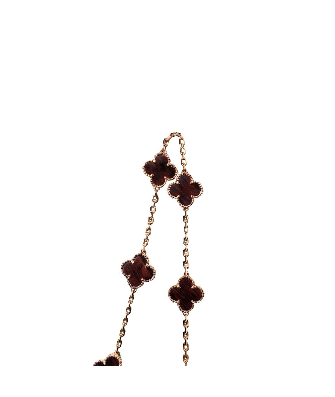 VAN CLEEF & ARPELS Коричневая цепочка из розового золота, фото 4