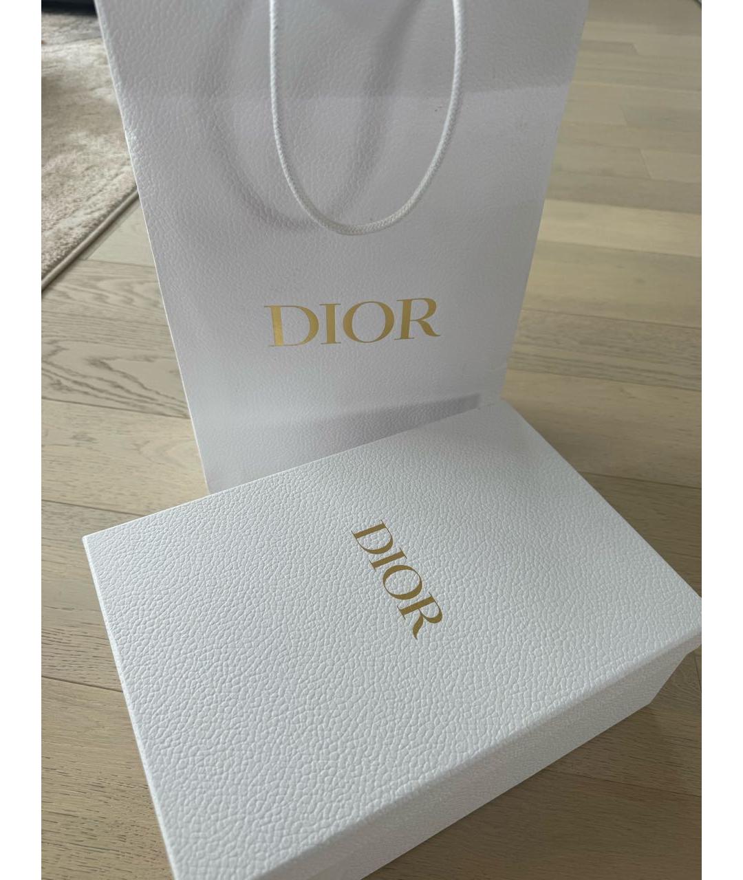 CHRISTIAN DIOR Белая кожаная сумка через плечо, фото 5