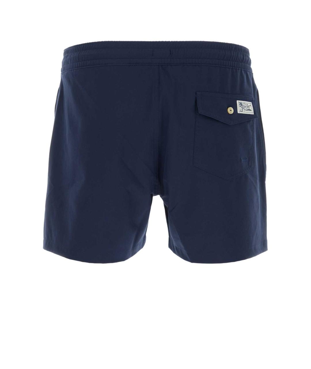 POLO RALPH LAUREN Синие полиэстеровые плавки, фото 2