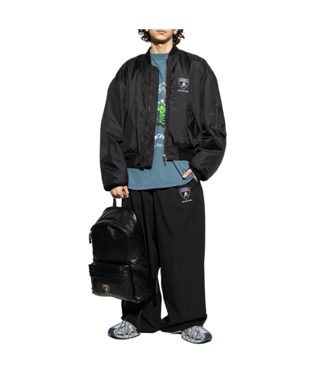 BALENCIAGA Синяя футболка, фото 5