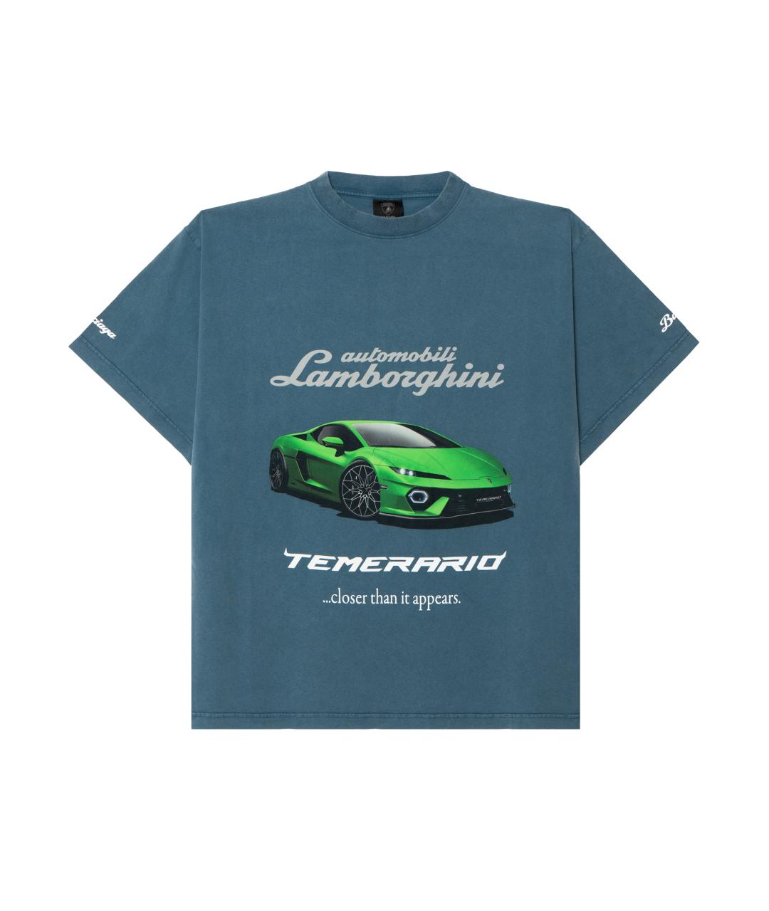 BALENCIAGA Синяя футболка, фото 1