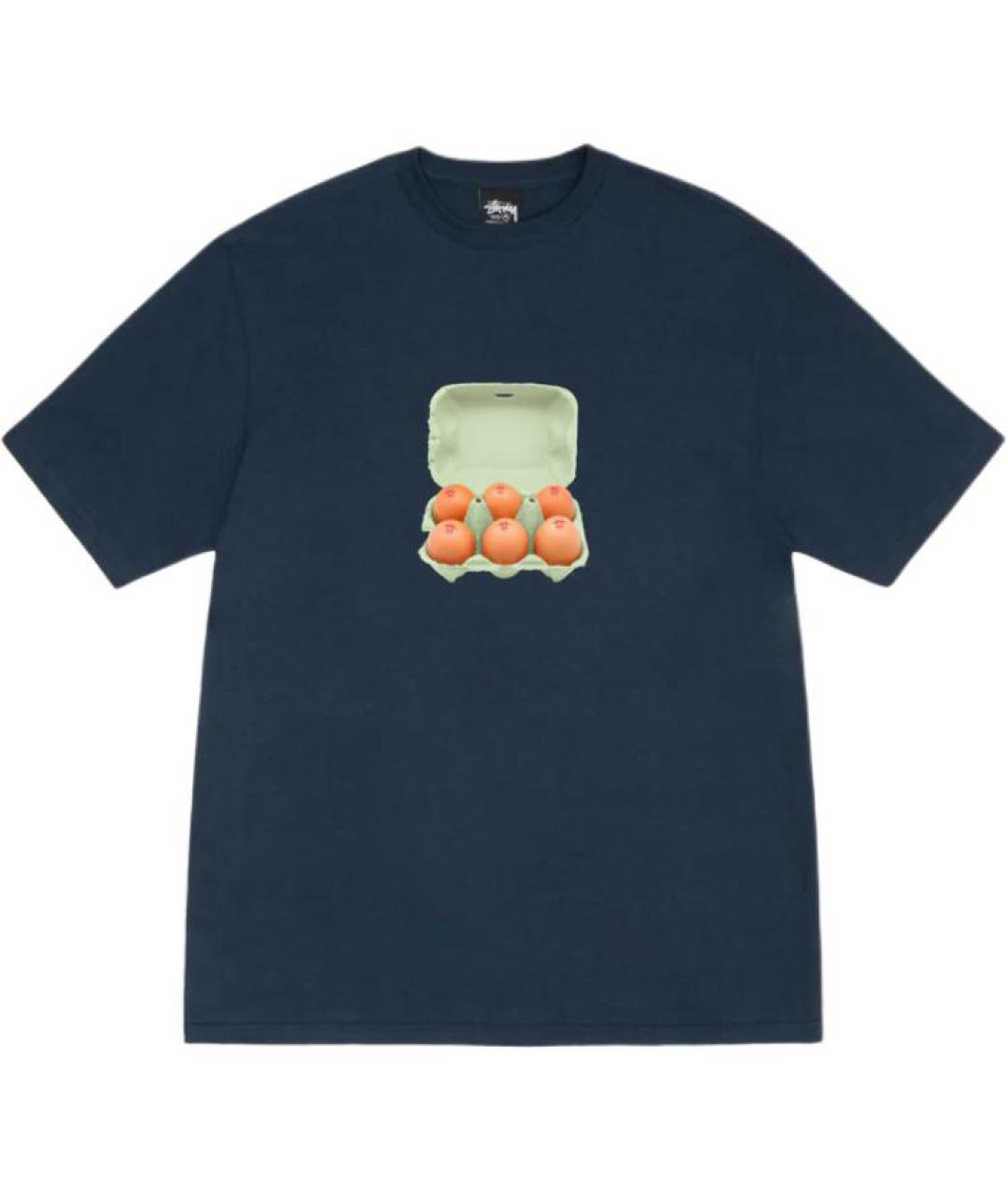 STUSSY Темно-синяя футболка, фото 1