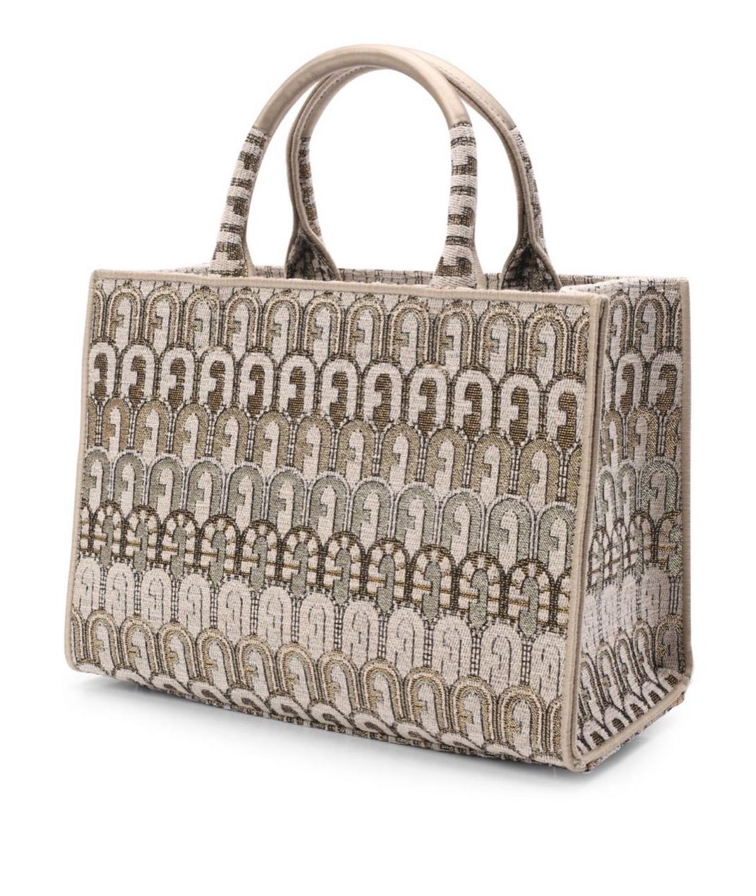 FURLA Бежевая пляжная сумка, фото 9