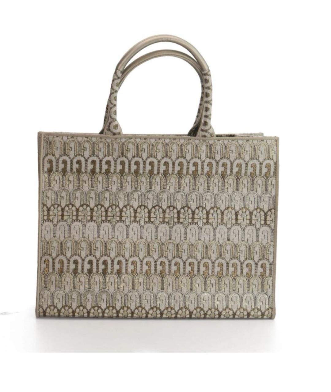FURLA Бежевая пляжная сумка, фото 3