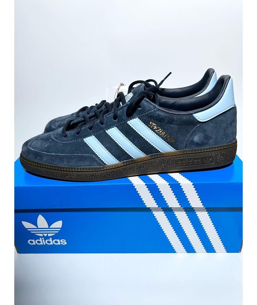 ADIDAS Темно-синие замшевые низкие кроссовки / кеды, фото 4