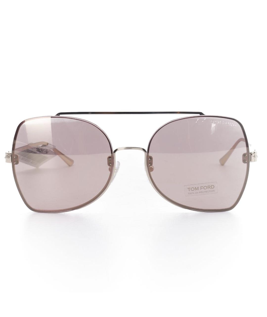 TOM FORD Розовые металлические солнцезащитные очки, фото 3