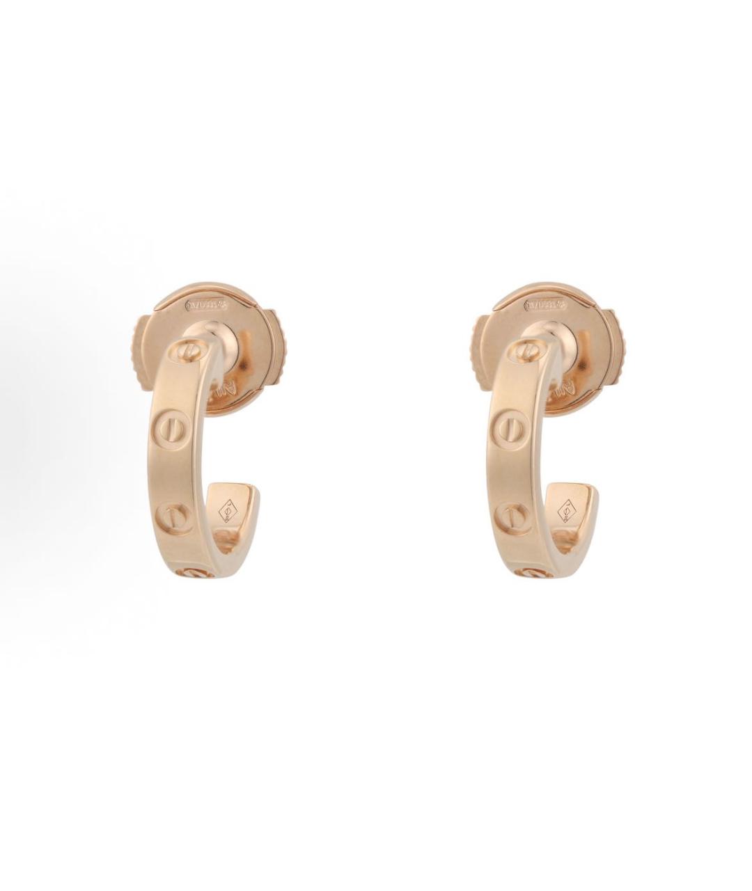 CARTIER Золотые серьги из розового золота, фото 4
