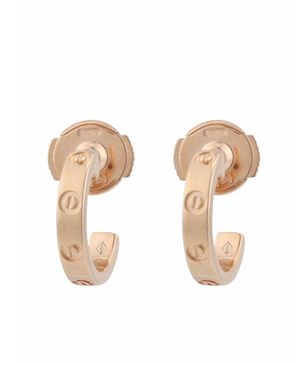 CARTIER Золотые серьги из розового золота, фото 1