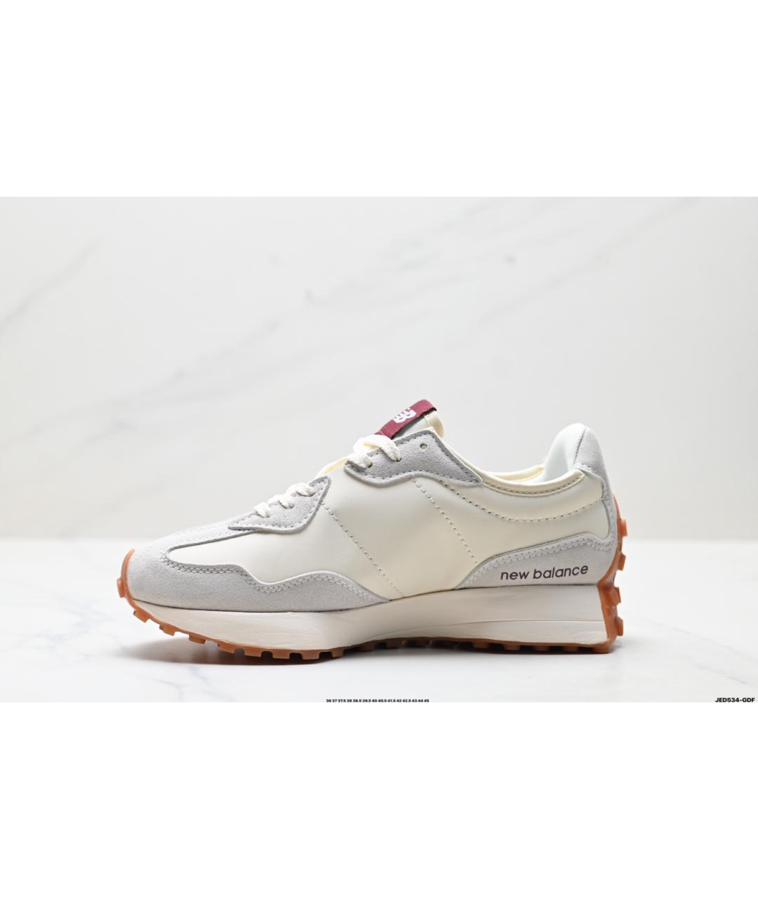 NEW BALANCE Бежевые замшевые низкие кроссовки / кеды, фото 7