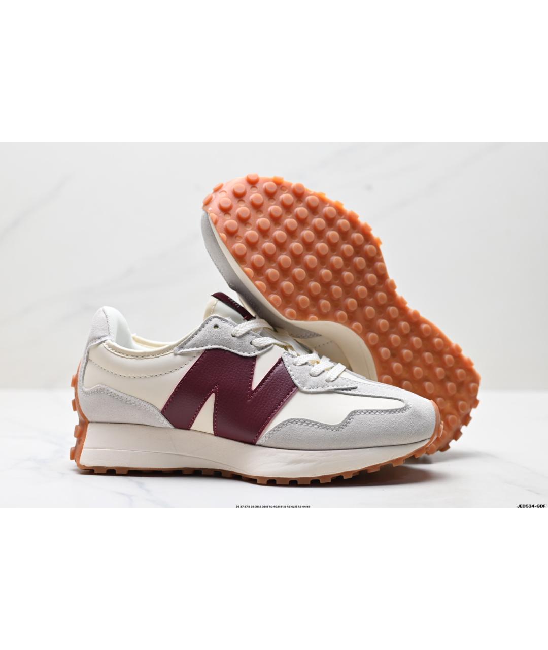 NEW BALANCE Бежевые замшевые низкие кроссовки / кеды, фото 8