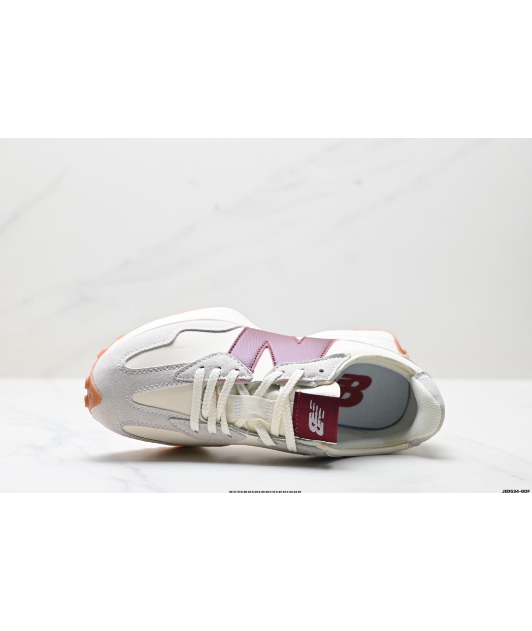 NEW BALANCE Бежевые замшевые низкие кроссовки / кеды, фото 3