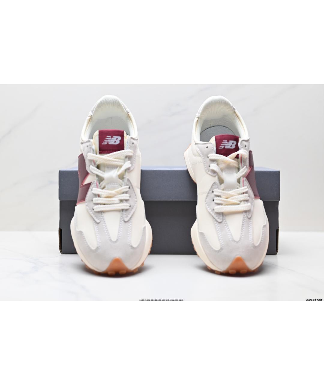 NEW BALANCE Бежевые замшевые низкие кроссовки / кеды, фото 2
