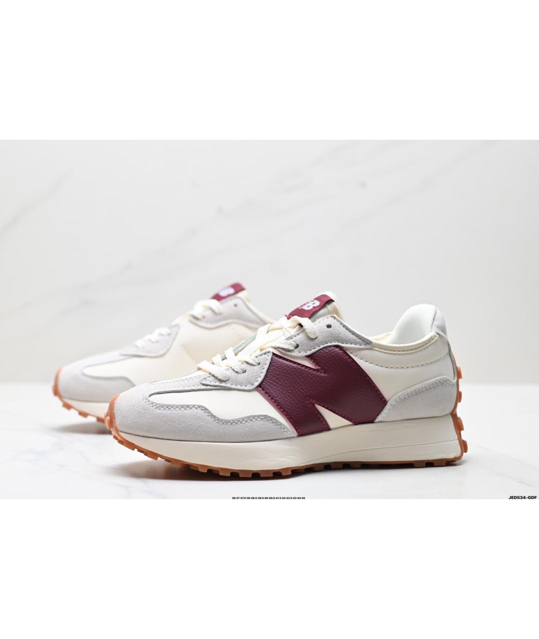 NEW BALANCE Бежевые замшевые низкие кроссовки / кеды, фото 4