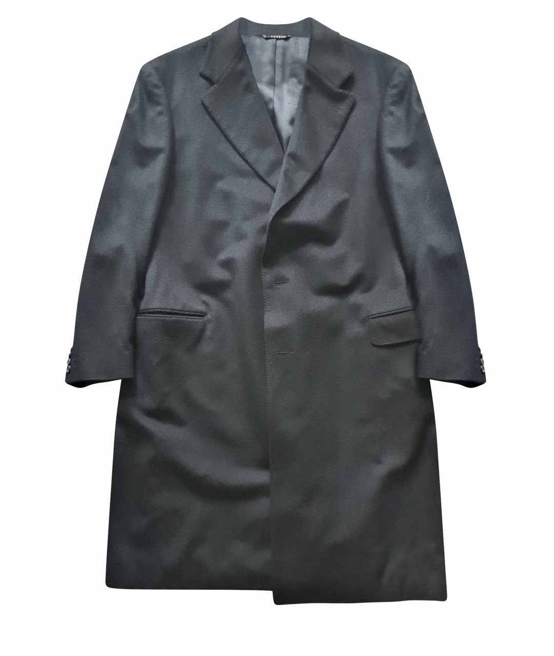 LANVIN Темно-синее кашемировое пальто, фото 1
