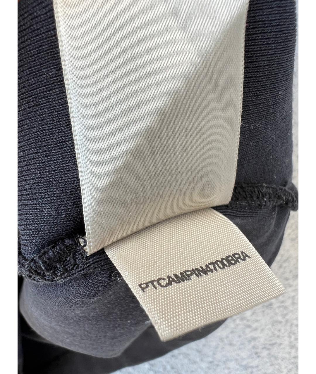 BURBERRY Темно-синяя хлопковая футболка, фото 5