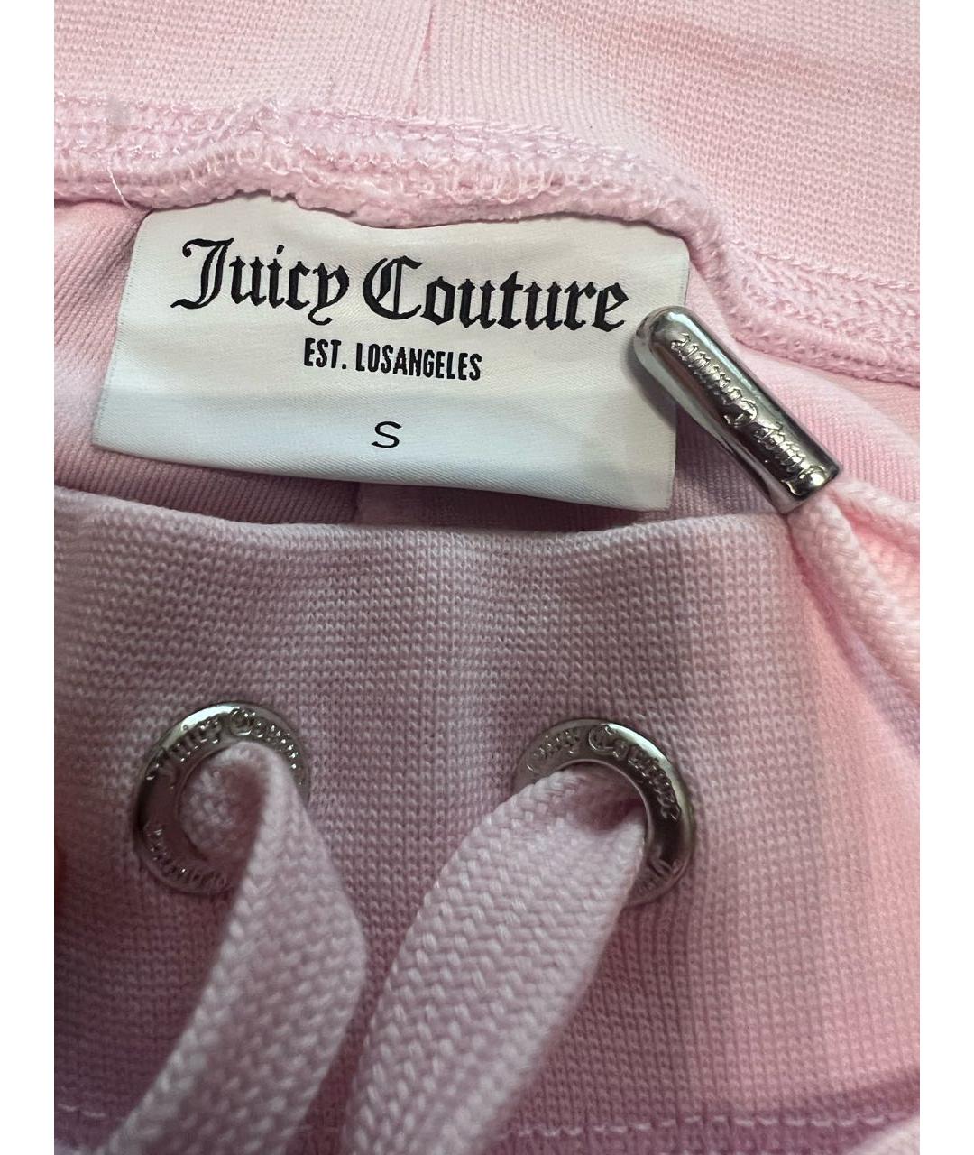 JUICY COUTURE Розовый велюровый костюм с брюками, фото 5