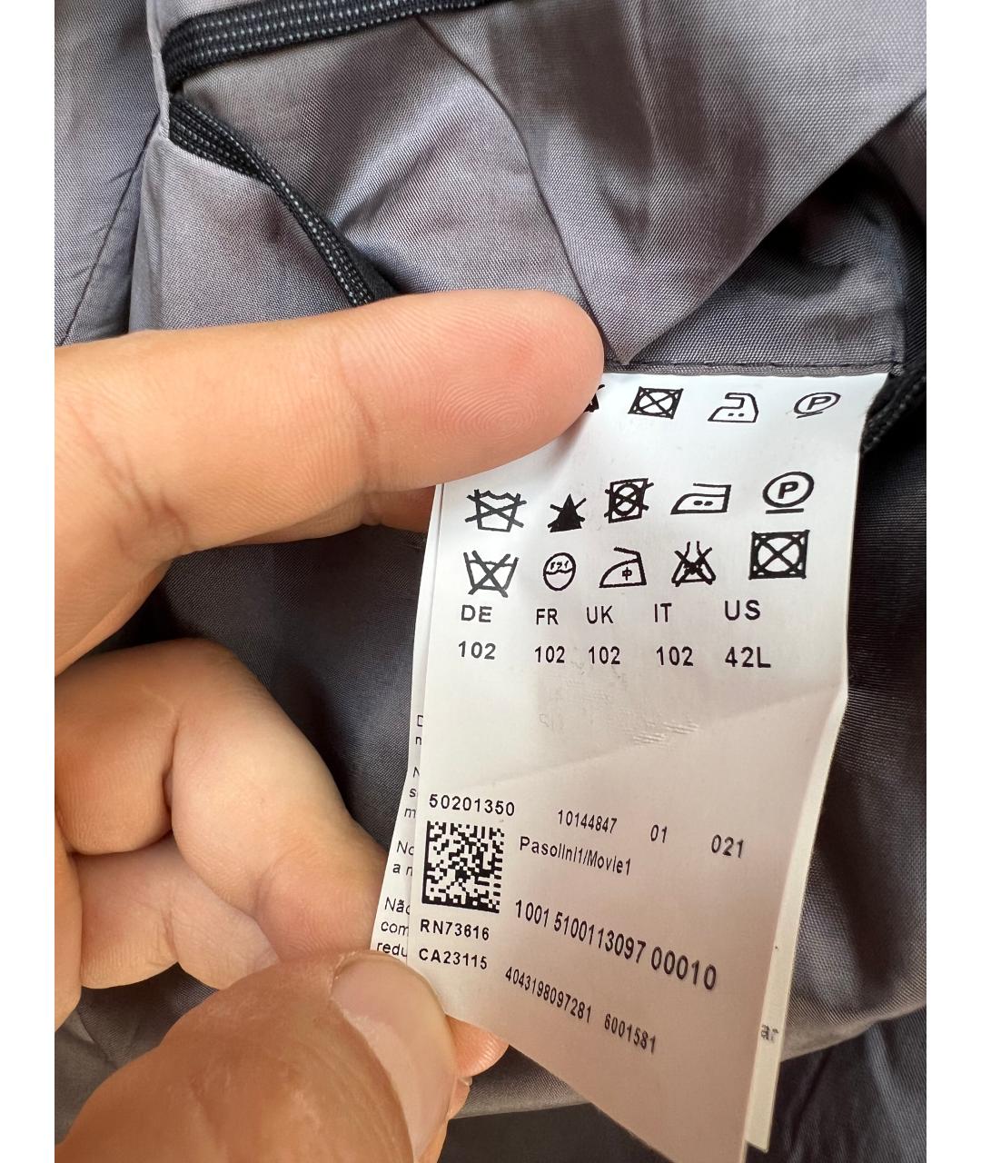 HUGO BOSS Антрацитовый классический костюм, фото 4
