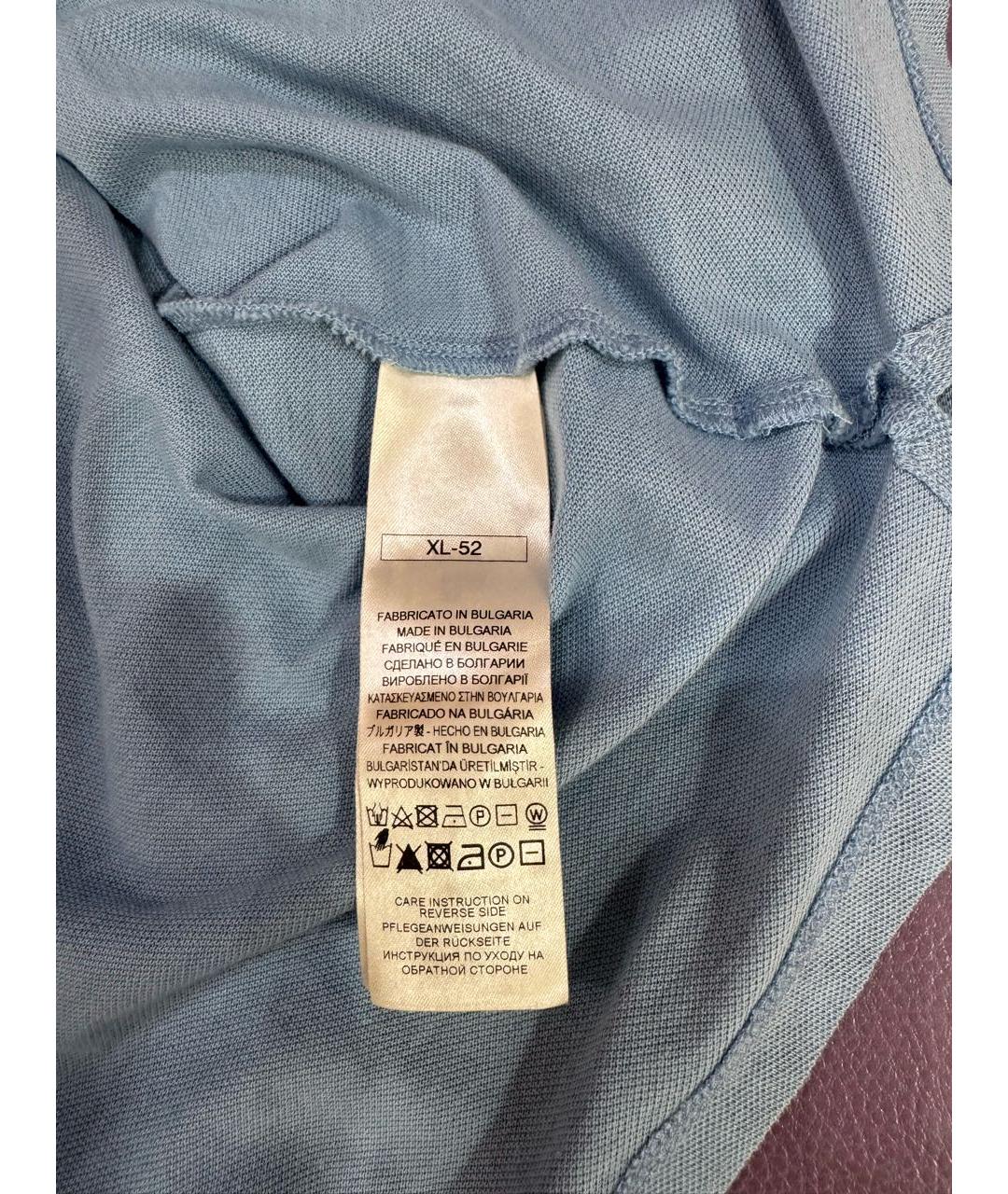 FALCONERI Голубое поло с коротким рукавом, фото 5