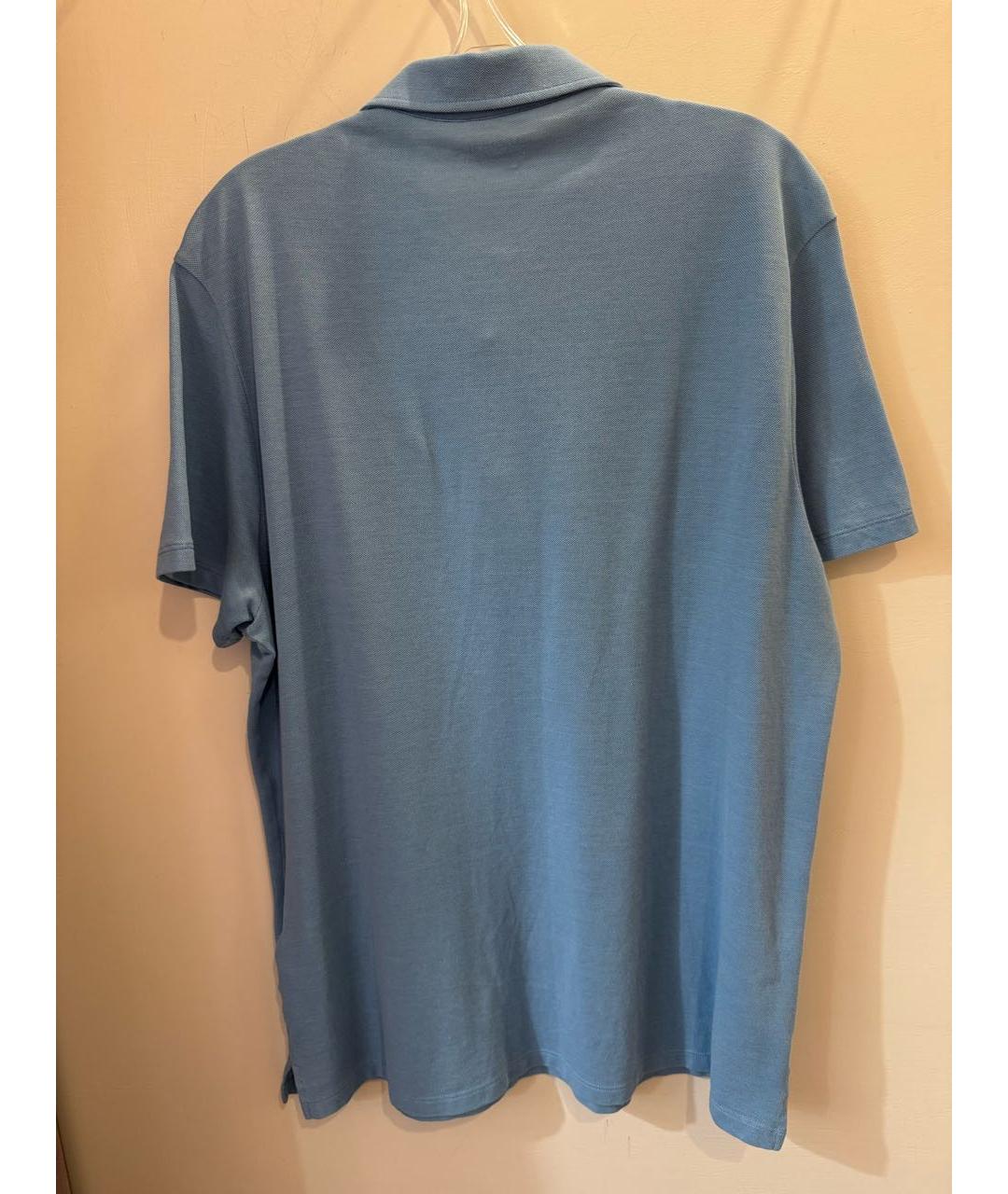 FALCONERI Голубое поло с коротким рукавом, фото 2