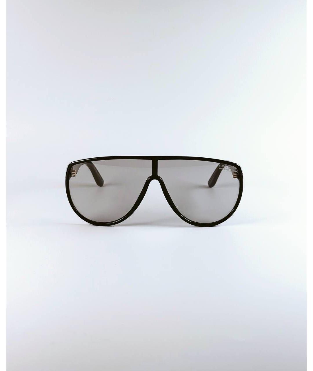 TOM FORD Черные пластиковые солнцезащитные очки, фото 4