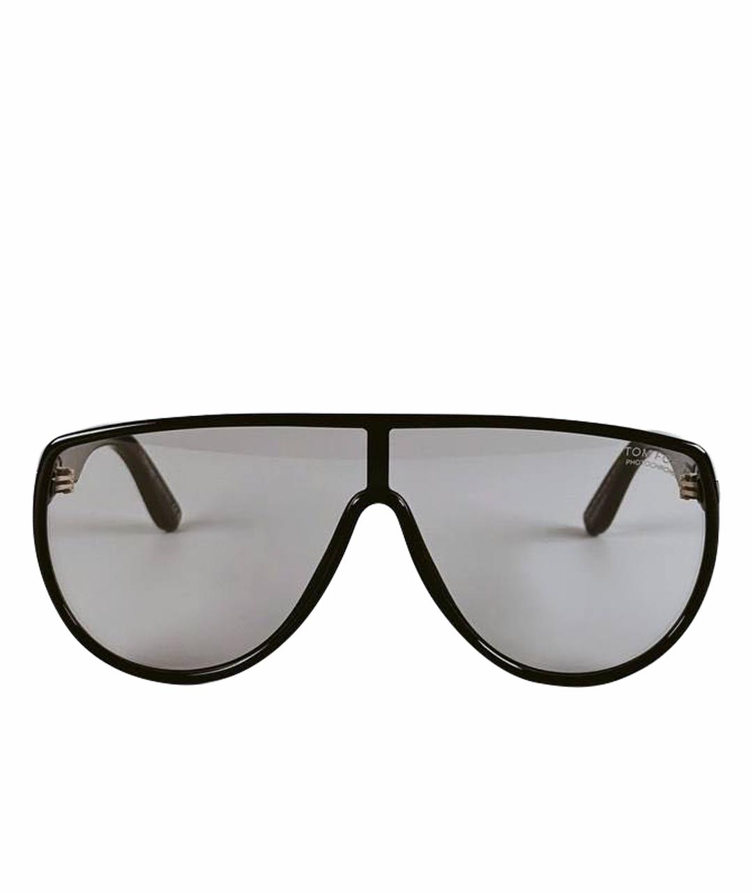 TOM FORD Черные пластиковые солнцезащитные очки, фото 1