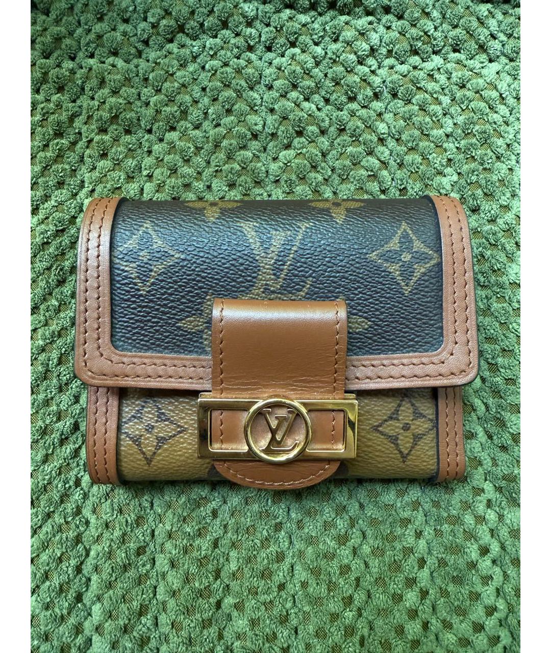 LOUIS VUITTON Коричневый кошелек, фото 5