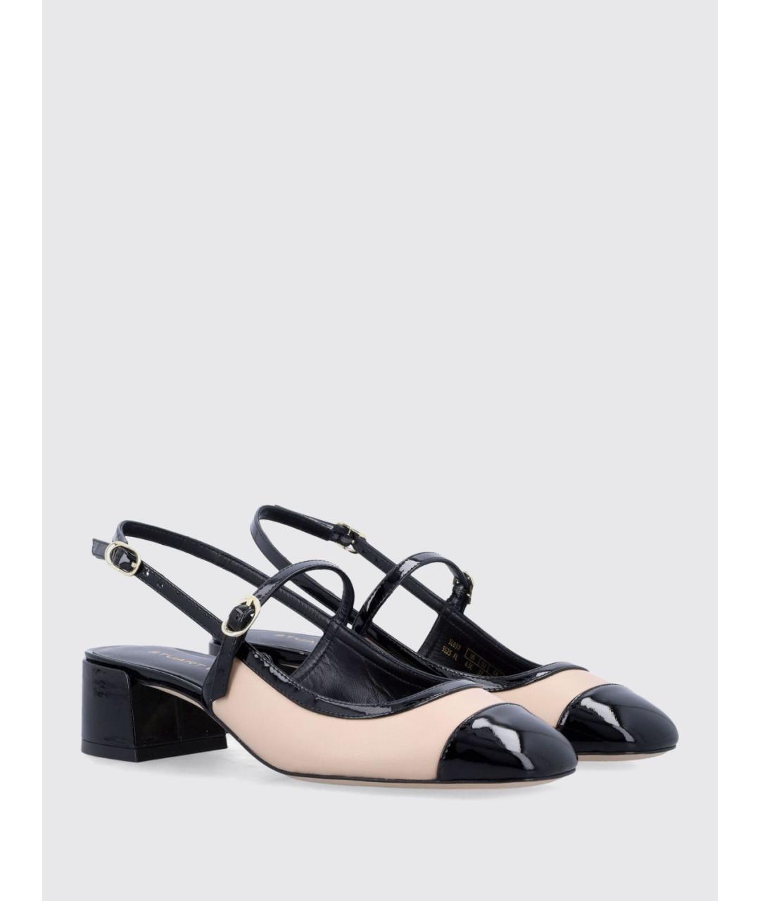 STUART WEITZMAN Бежевые кожаные туфли, фото 2