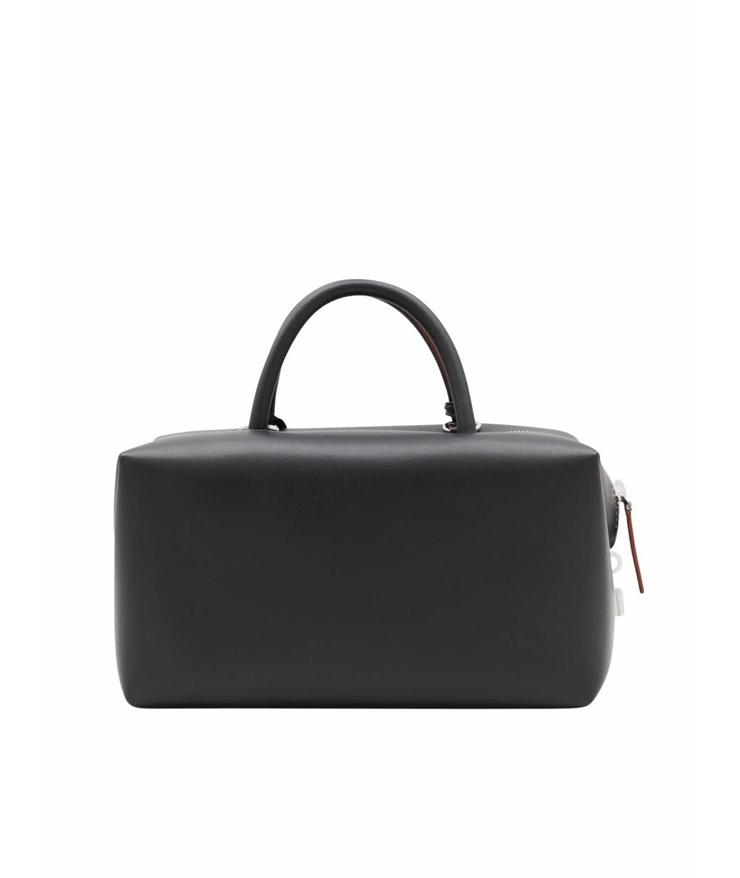 MAX MARA Черная кожаная сумка тоут, фото 1