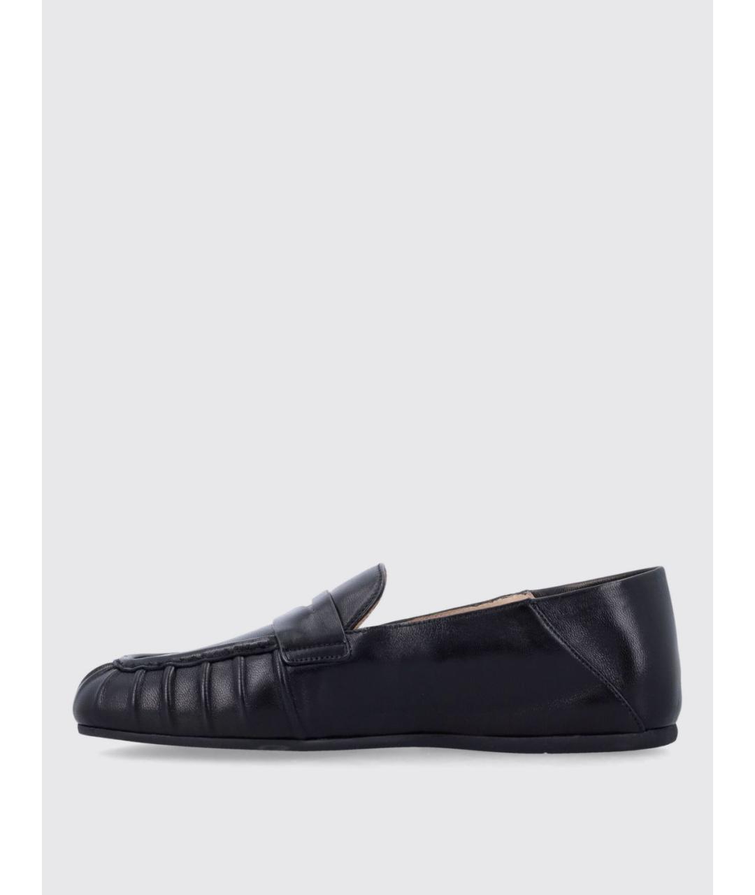 STUART WEITZMAN Черные кожаные лоферы, фото 3