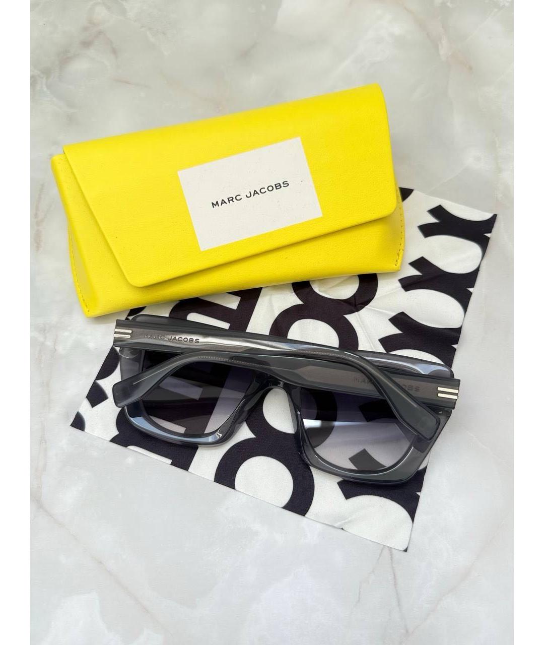 MARC JACOBS Антрацитовые пластиковые солнцезащитные очки, фото 3