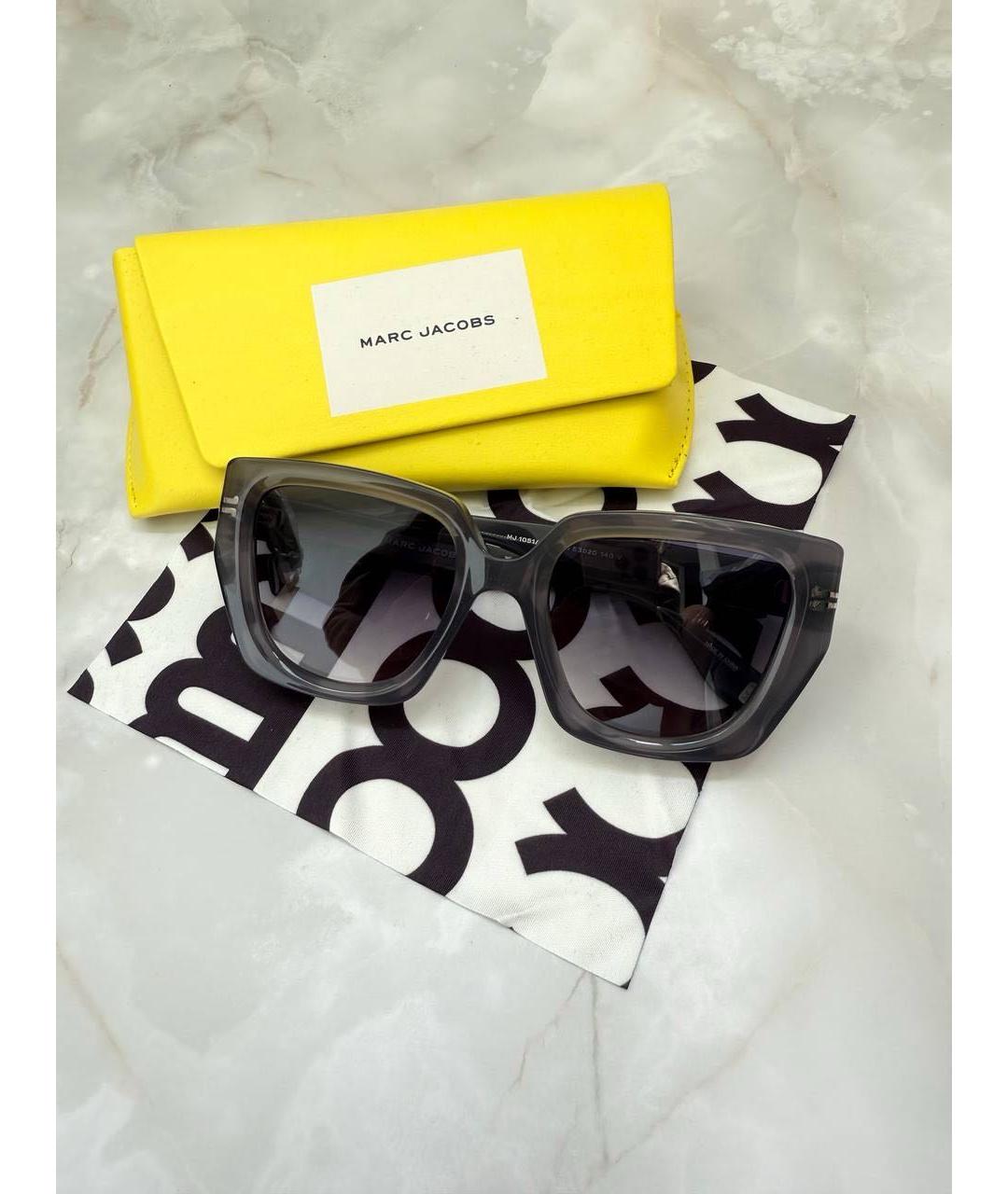 MARC JACOBS Антрацитовые пластиковые солнцезащитные очки, фото 2