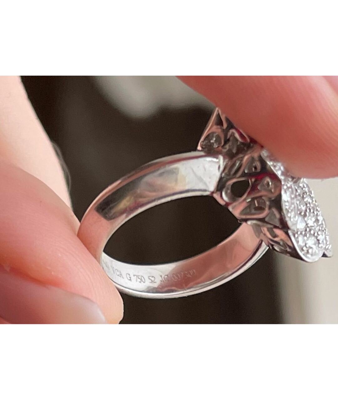 VAN CLEEF & ARPELS Серебряное кольцо из белого золота, фото 2
